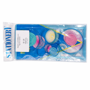 Reglas y plantillas con figura espiral