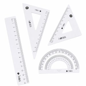 Juego geométrico metal 1198 estuche x4