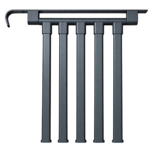 Soporte de pared para toalla de aluminio 4 PUESTOS